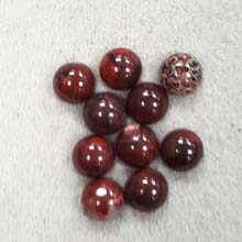8MM ROUND CABOCHON POPPY JASPER(10PCS/BAG)